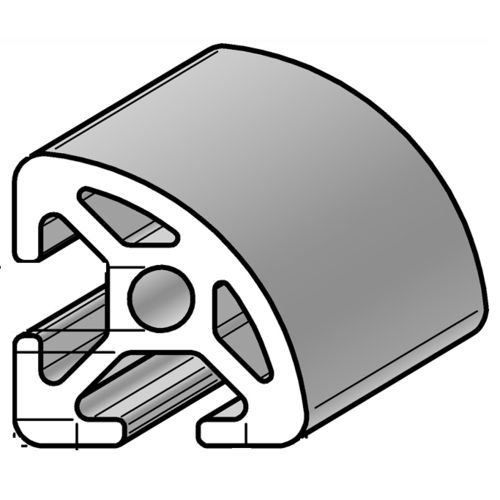 Profilo in alluminio - PRO5.R2090 - Alváris Profile Systems GmbH - rotondo / triangolare / ad uso industriale