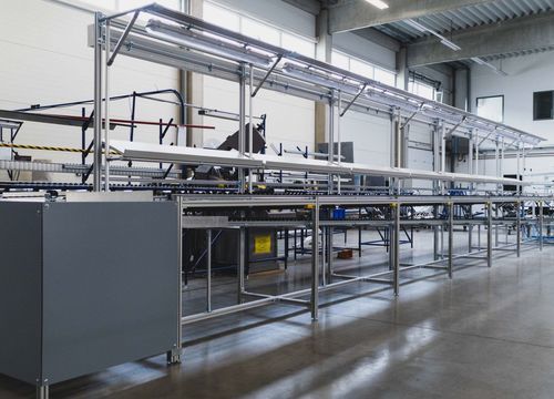 Linea di assemblaggio portatile - Montagelinien - BeeWaTec AG - modulare / completamente automatica / automatizzata
