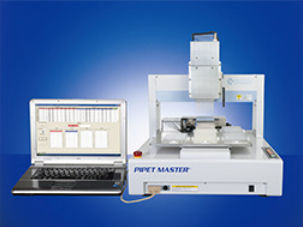 Sistema di riempimento automatico - PIPET MASTER® - Musashi Engineering, Inc. - per tubi / per apparecchiatura medica / compatto