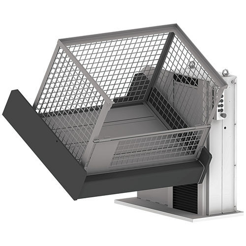Sollevatore e ribaltatore idraulico - HNE series - Ventzki Handling Systems - elettrico / per container / per pallet