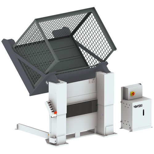 Sollevatore e ribaltatore idraulico - NHE 3 series - Ventzki Handling Systems - elettrico / per container / per pallet