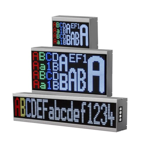 Display LED - VISUAL ELECTRONIC GmbH - alfanumerico / per informazioni / grande formato