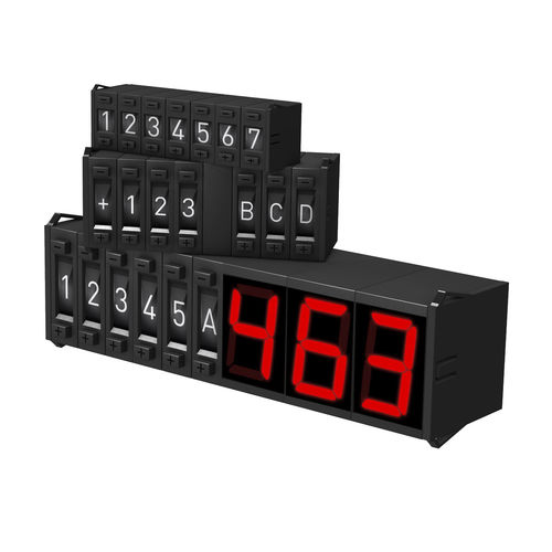Display LED - KD series - VISUAL ELECTRONIC GmbH - a 3 cifre