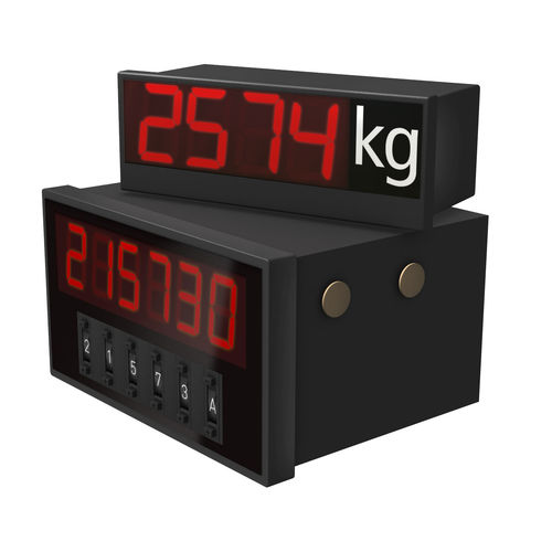 Display LED - E series - VISUAL ELECTRONIC GmbH - a 4 cifre / a 5 cifre / a 6 cifre