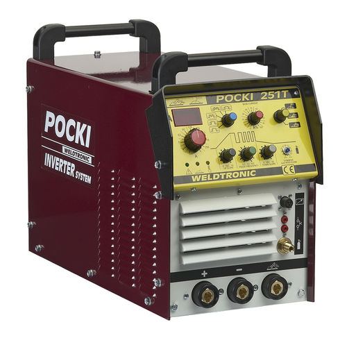 Saldatrice MMA - POCKI 251 T - WELDTRONIC SRL - TIG / trifase / DC pulsata