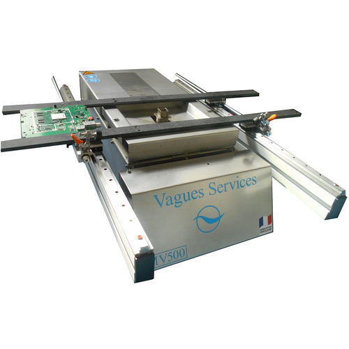 Macchina di brasatura dolce a selettiva a mini onda - MV 500 - VAGUES SERVICES - a motore / per componenti elettronici / per PCB