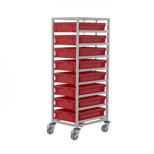 Carrello per contenitori Euro - H2008  - MI Mailbox International GmbH - di stoccaggio / in acciaio / multilivello