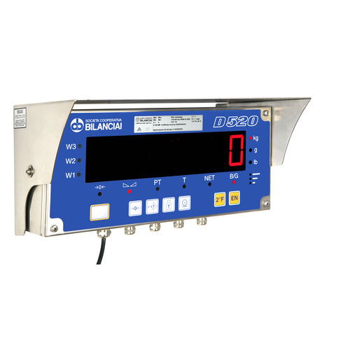 Terminale di pesatura con display LED - D520 - Cachapuz Bilanciai Group - a parete / a tenuta stagna / IP65