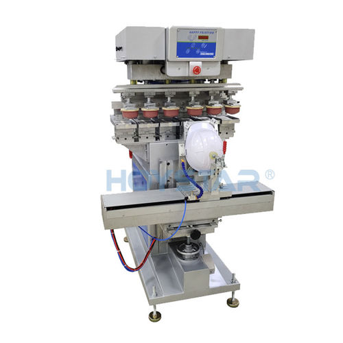 Macchina tampografica a calamaio aperto - GW-M6/S-M - Dongguan Hoystar Printing Machinery Co.,Ltd - a 6 colori / per casco di sicurezza