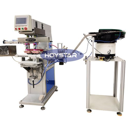 Macchina tampografica a calamaio chiuso - GW-P2-C - Dongguan Hoystar Printing Machinery Co.,Ltd - completamente automatica / a 2 colori / per tappi