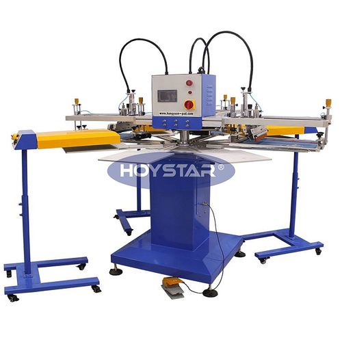Macchina serigrafica automatica - GW-300TRS-XL - Dongguan Hoystar Printing Machinery Co.,Ltd - a 3 colori / per tessili / per etichette