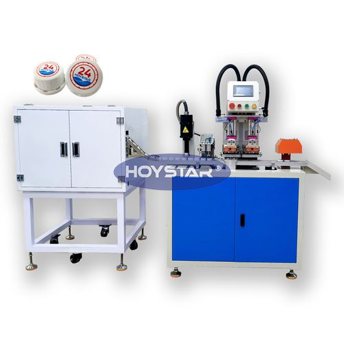 Macchina tampografica a 2 colori - GW-P2-C - Dongguan Hoystar Printing Machinery Co.,Ltd - a calamaio chiuso / automatica / per tappi
