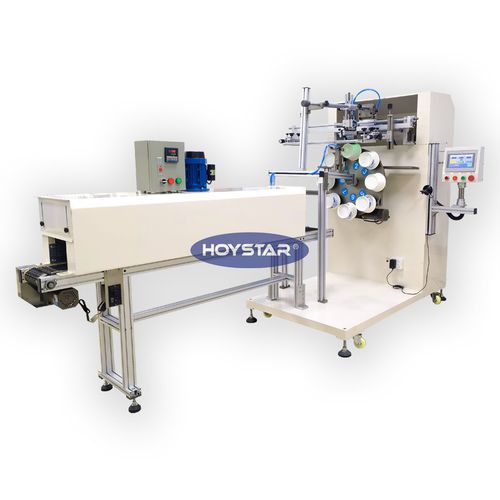 Macchina serigrafica automatica - GW-2A-S - Dongguan Hoystar Printing Machinery Co.,Ltd - di coppetta di cartone / con touch screen