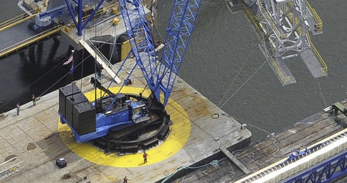 Gru cingolata - 4100 SII - Lampson crane - con braccio / idraulica