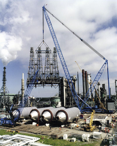 Gru cingolata - LAMPSON TRANSI-LIFT® 1500 - Lampson crane - tralicciata / per cantiere / di sollevamento