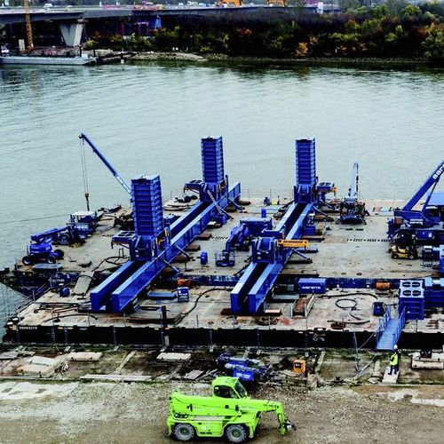 Sistema di sollevamento idraulico - CS series - Sarens Group - semiautomatico / per carichi pesanti / per multiprodotti