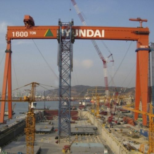Gru a cavalletto su guida di scorrimento - SMLT - Sarens Group - monotrave / per carichi pesanti