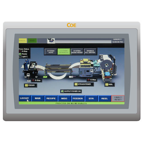 PLC integrato - Coe - su rete Ethernet / con touch screen