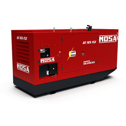 Gruppo elettrogeno diesel - GE 165 FSX - MOSA - trifase / stazionario / 50 Hz