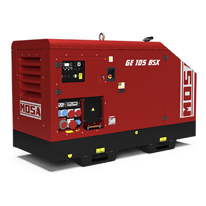 Gruppo elettrogeno diesel - GE 105 BSX - MOSA - trifase / stazionario / 50 Hz