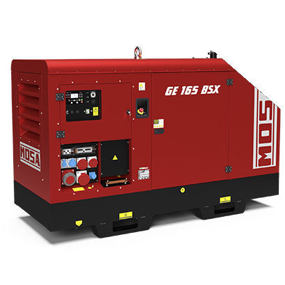 Gruppo elettrogeno diesel - GE 165 BSX - MOSA - trifase / stazionario / 50 Hz
