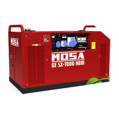 Gruppo elettrogeno monofase - GE SX-7000 HBM - MOSA - portatile / 50 Hz / con raffreddamento ad aria