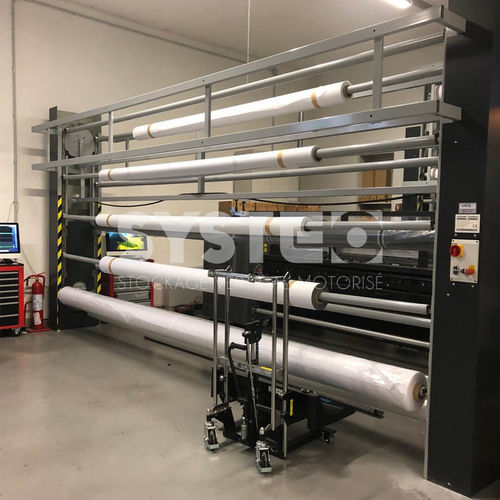 Magazzino rotante verticale - SYSTEO INDUSTRIE S.A.S - per tubi / per tessili / per rotoli tessili