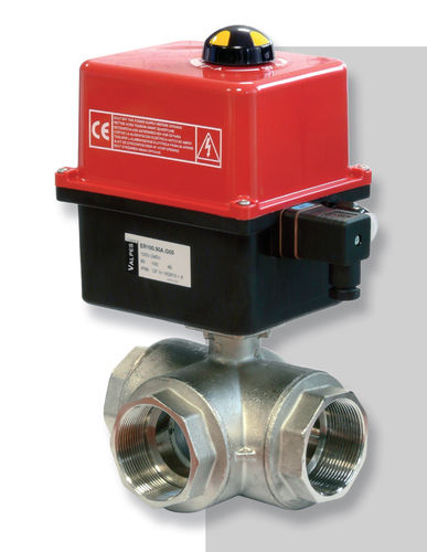 Valvola a sfera - 231, 233, 251, 253 - VALPES - con attuatore elettrico / di controllo / a T