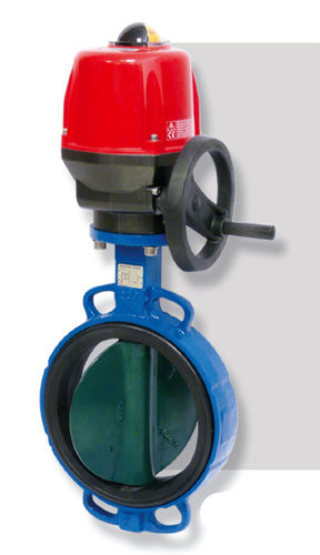 Valvola a farfalla - 614 - VALPES - con attuatore elettrico / wafer / con flangia
