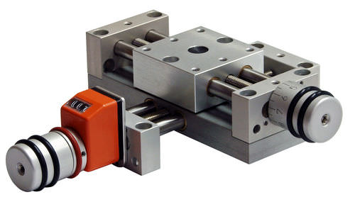 Tavola di posizionamento lineare - KT4808-L-PA-PT4808-SKL - MM Engineering GmbH - manuale / 2 assi / con indicatore di posizione
