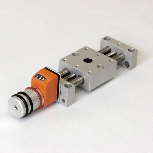Tavola di posizionamento lineare - PT4808-PA - PT8625-PA - MM Engineering GmbH - manuale / monoassiale / con indicatore di posizione