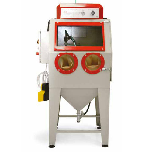 Cabina di sabbiatura ad aspirazione - PAL1-S - C.B. SABBIATRICI S.R.L. - manuale / con tavola girevole / per l'industria automobilistica