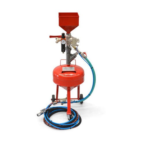 Sabbiatrice manuale - Microjet – L 10 - C.B. SABBIATRICI S.R.L. - a pressione / mobile / per trattamento di superficie