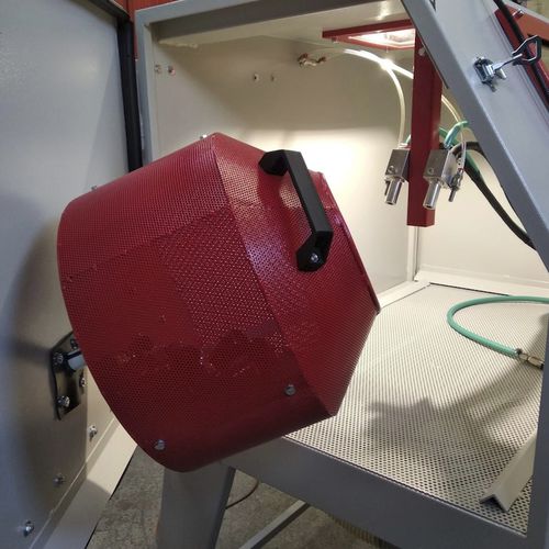 Cabina di sabbiatura con iniettore - PAL3-L CR - C.B. SABBIATRICI S.R.L. - semiautomatica / per l'industria automobilistica / per stampa 3D