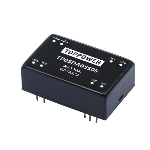 Convertitore DC/DC range di tensione di ingresso 4:1 - TP05DA series - Guangzhou Top Power Electronics Technology Co.,Ltd - range di tensione di ingresso 2:1 / DIP