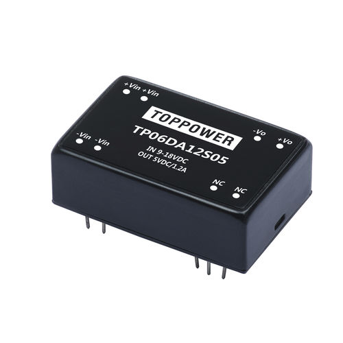 Convertitore DC/DC range di tensione di ingresso 4:1 - TP06DA series - Guangzhou Top Power Electronics Technology Co.,Ltd - range di tensione di ingresso 2:1 / DIP