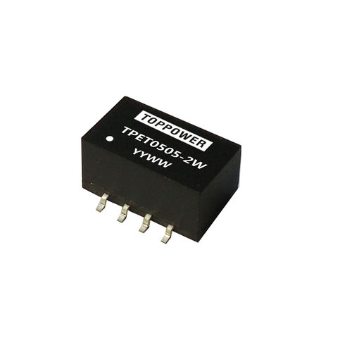 Modulo convertitore DC DC non regolato - TPET-2W series - Guangzhou Top Power Electronics Technology Co.,Ltd - SMD / incapsulato / per applicazioni telecom