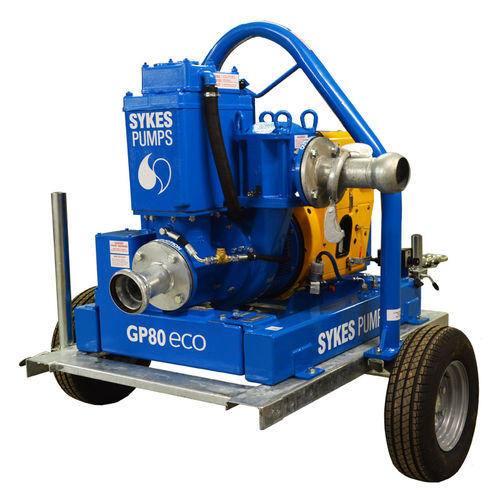 Pompa ad acqua - GP 80 eco - Andrew Sykes - con motore a combustione / a innesco assistito a vuoto / industriale
