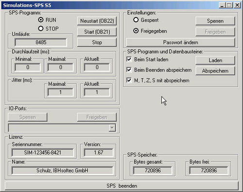 Software di simulazione - S5-Simulation-PLC - IBH Softec - per test / di comunicazione / di emulazione