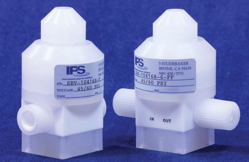 Valvola a membrana - SBV series - International Polymer Solutions Inc. - a comando pneumatico / per acido / PTFE