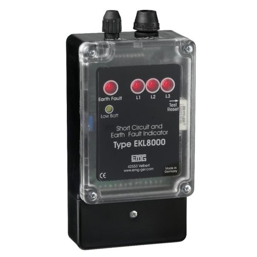 Indicatore di cortocircuito - EKL8000 series - Elektro Mechanik - di difetti di massa / LED / da montare su pannello