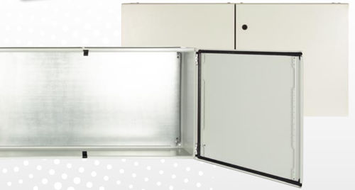 Scatola con flangia - WIDER THAN HIGH - Hugro Armaturen GmbH - rettangolare / in poliestere / in lamiera d'acciaio