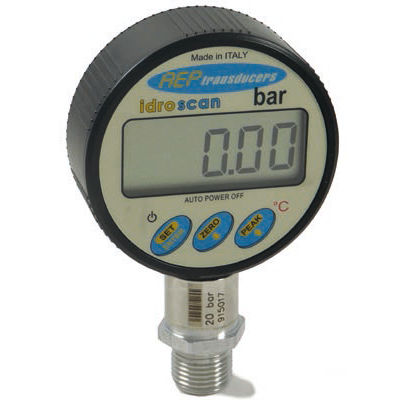 Manometro con display LCD - IDROSCAN series  - AEP transducers - filettato / elettronico / economico