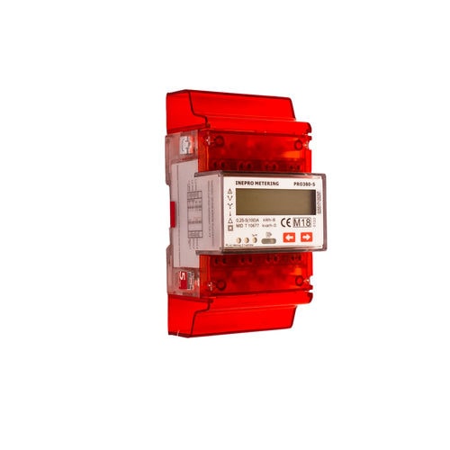 Contatore di energia elettrica trifase - PRO380 series - inepro Metering BV - su guida DIN / Modbus / uscita ad impulsi