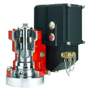 Attuatore per valvola elettroidraulico - LPUM series - Damcos - rotativo / con pignone e cremagliera / a doppio effetto