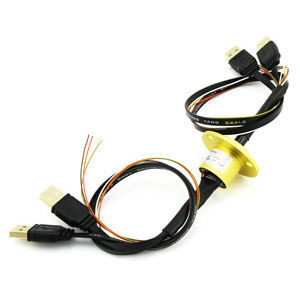 Collettore rotante via Ethernet - ME1222 Series - MOFLON - idraulico / in filo metallico / compatto