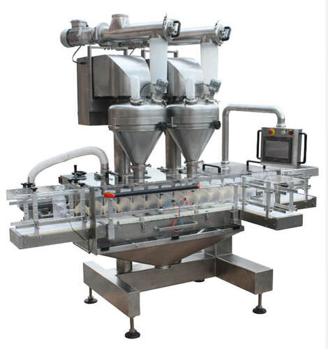 Riempitrice automatica - AMTEC Packaging Machines - per bottiglie in vetro / per polveri / per granuli
