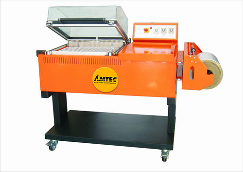 Macchina per imballaggio semiautomatica - max. 450 x 300 mm, max. 13 p/min | W13-L ECONOMY - AMTEC Packaging Machines - con film termoretraibile / a campana