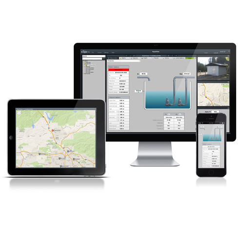 Software di supervisione - AquaView - FLYGT - di acquisizione dati / SCADA / di controllo