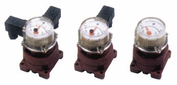 Indicatore di posizione - max. 100 l/min - Oval Corporation - analogico / da montare su pannello / per valvole